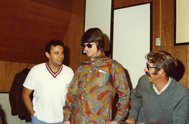 Hal Blaine, Brian Wilson and Ray Pohlman in THE WRECKING CREW, a Magnolia Pictures release. Photo courtesy of Magnolia Pictures. 