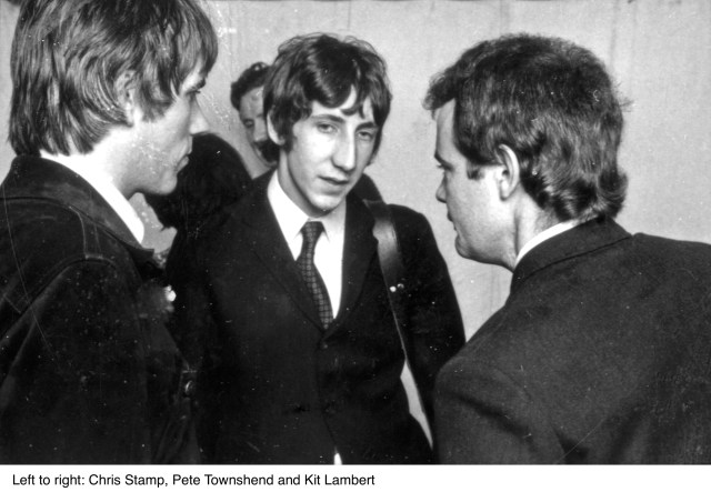 Left to right: Chris Stamp, Pete Townshend and Kit Lambert Photo courtesy of Pictorial Press/Sony Pictures Classics 